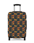 Dapper Dachshund Noir Glow Luggage Cover