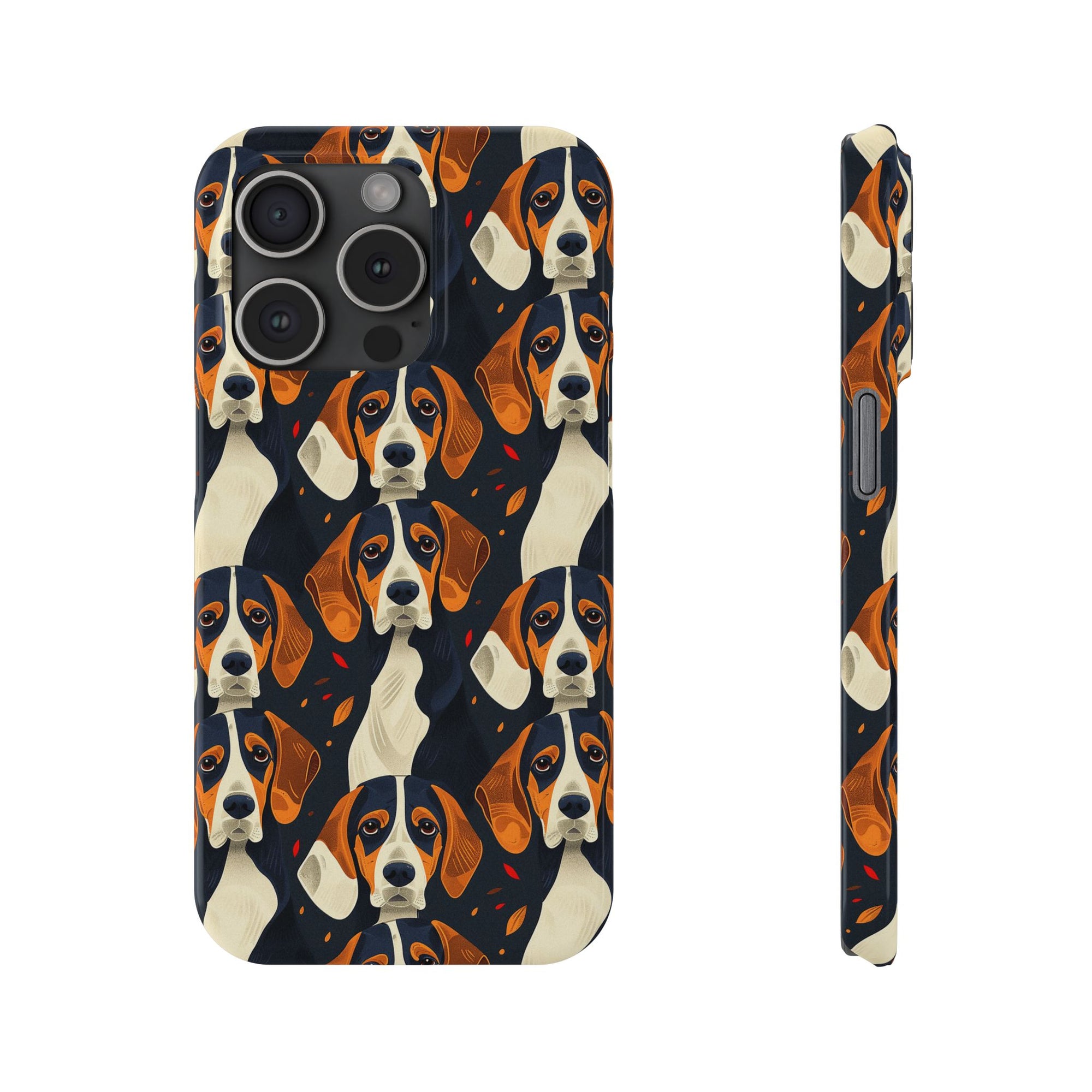 Beagle Glimmer Gaze Glamour Slim Phone Cases