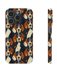 Beagle Glimmer Gaze Glamour Slim Phone Cases