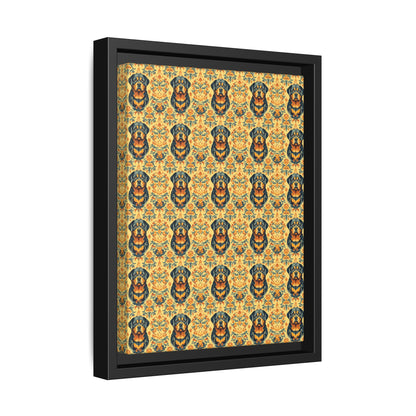 Royal Rottie Regalia Matte Canvas, Framed