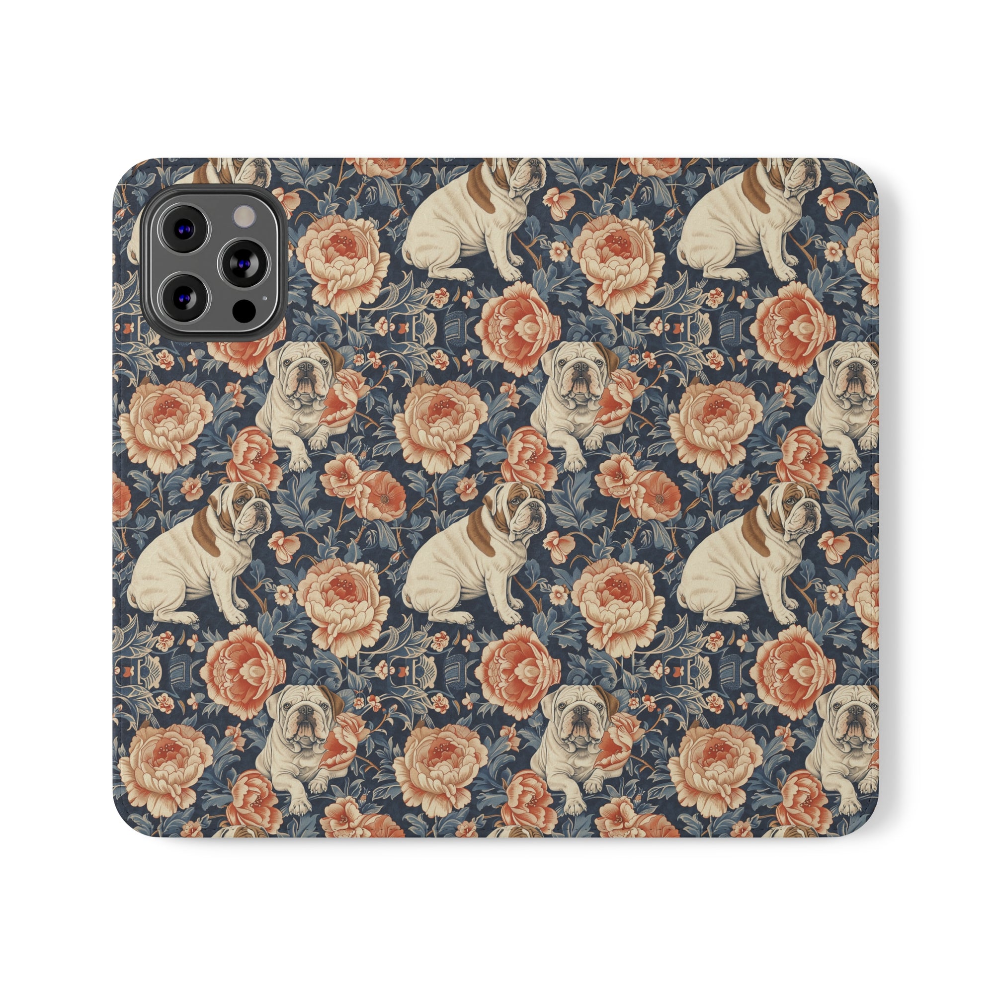 Blooming Bulldog Beauty Flip Cases