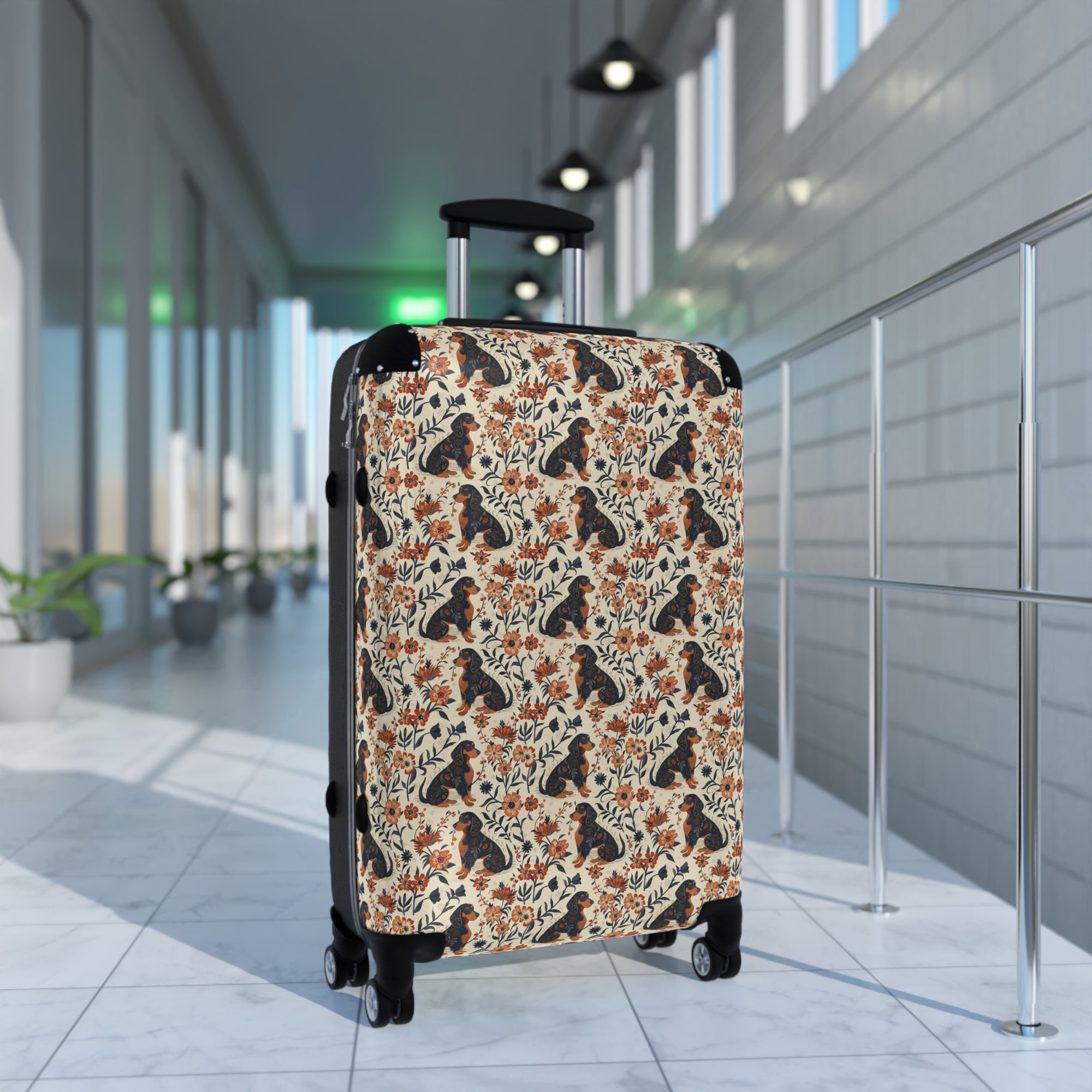 Blossoming Dachshunds Delight Suitcase