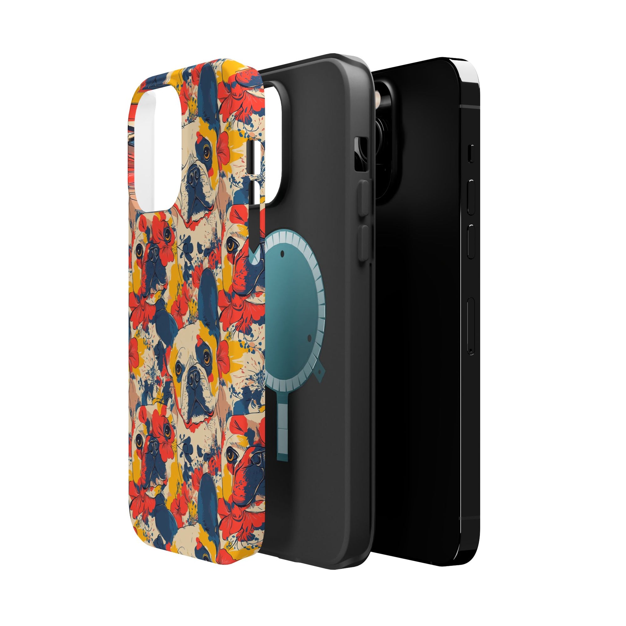 Bloom Pup Frenchietastic Splatter Magnetic Tough Cases