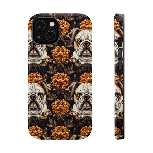 Bloomingly Bulldogistic Bouquet Magnetic Tough Cases