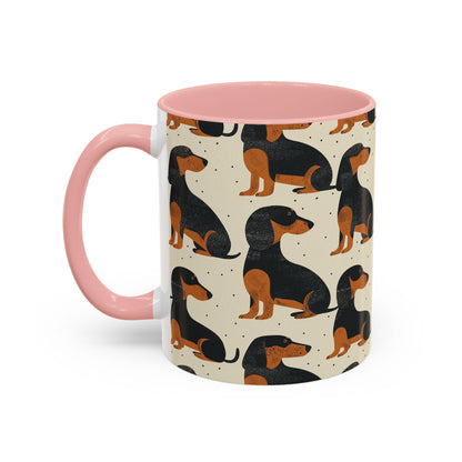 Whimsical Dachsund Dreamcatcher Accent Coffee Mug