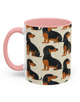 Whimsical Dachsund Dreamcatcher Accent Coffee Mug