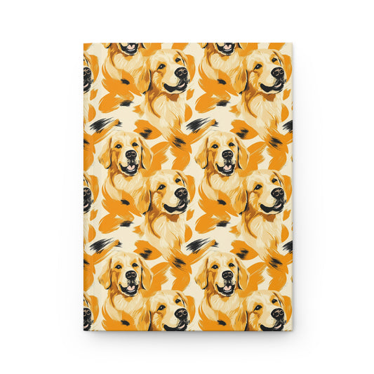 Golden Glitz 'n Glamour Woofwear Hardcover Journal Matte