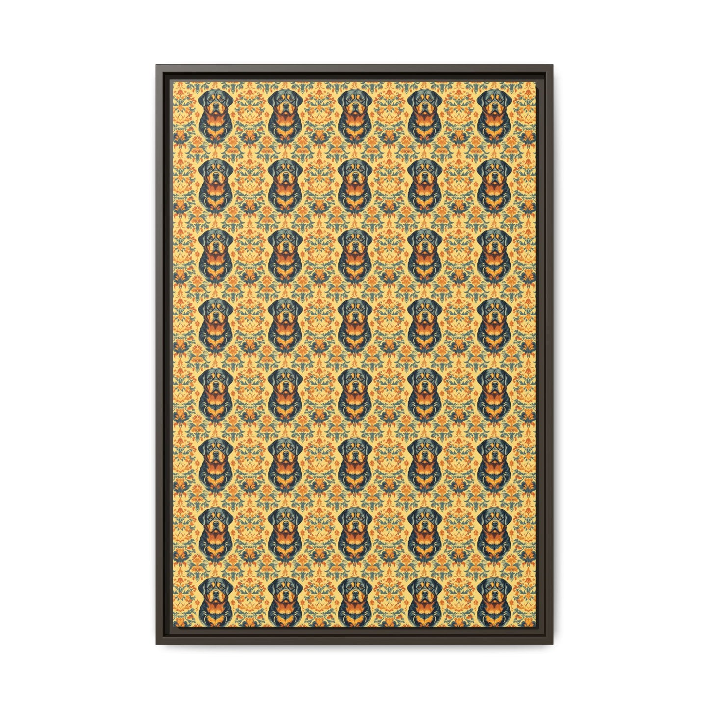 Royal Rottie Regalia Matte Canvas, Framed