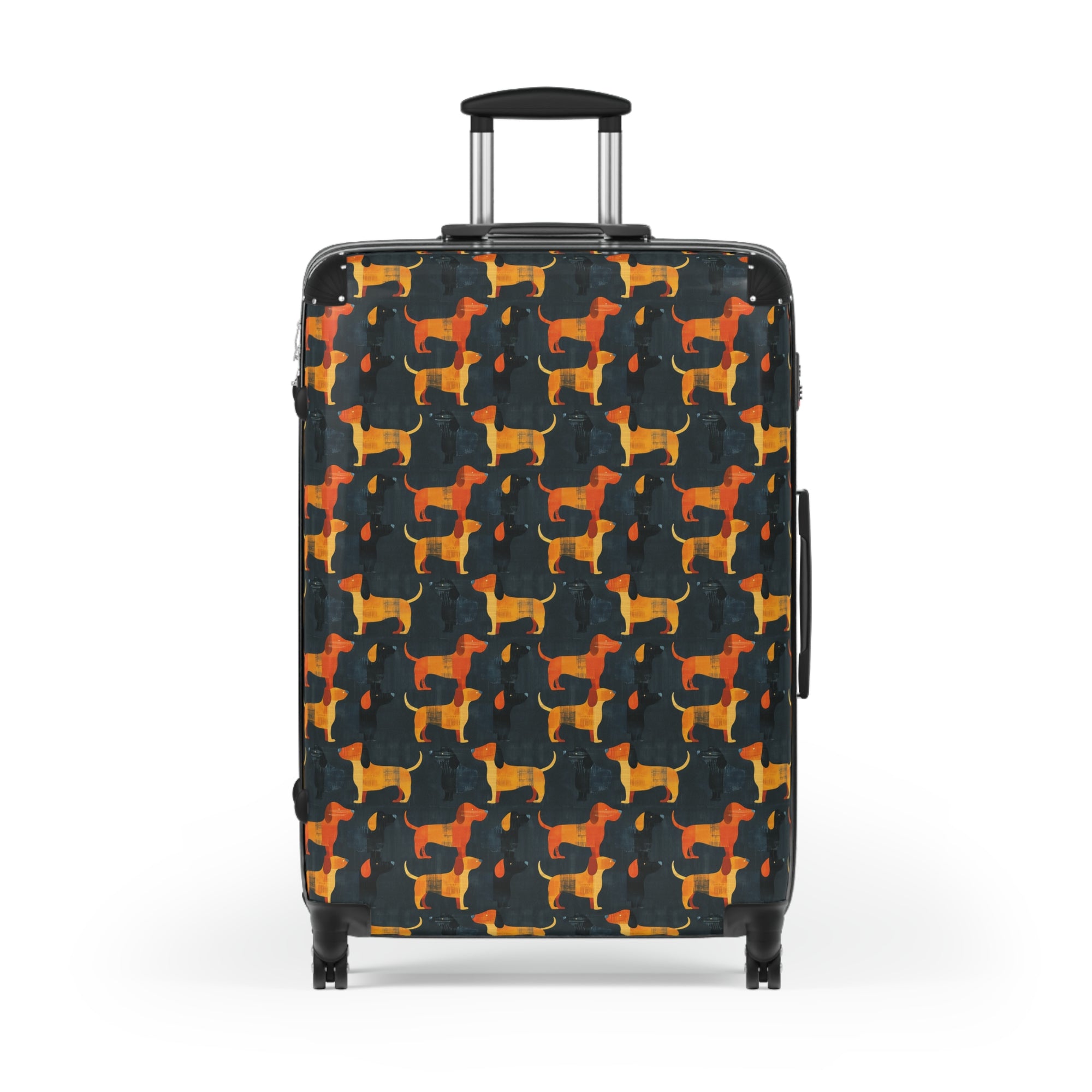 Dapper Dachshund Noir Glow Suitcase