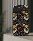 Floofy Corgi Blossom Blast Magnetic Tough Cases