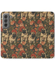 Blooming Pug Paradise Flip Cases