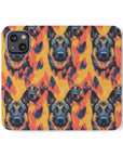 Impressionistic German Shepherds Flip Cases