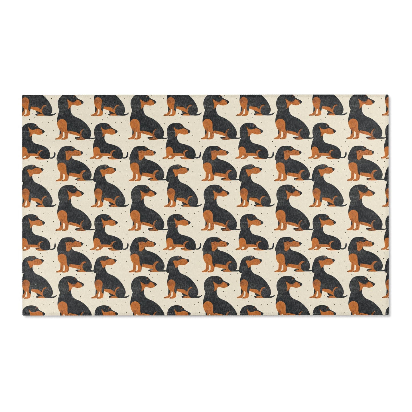 Dachshund Delight - Modern Area Rug