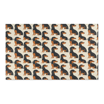 Dachshund Delight - Modern Area Rug