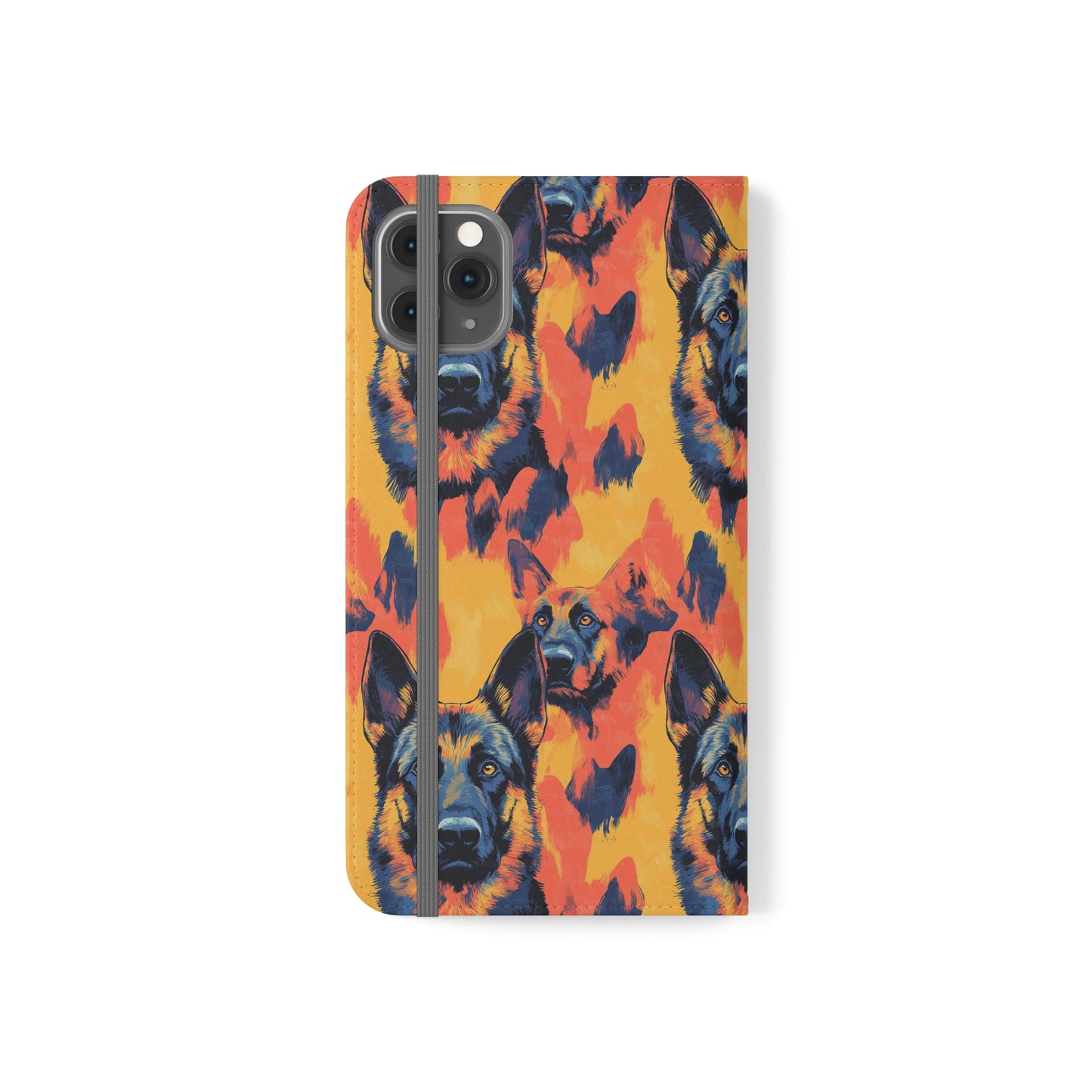 Impressionistic German Shepherds Flip Cases