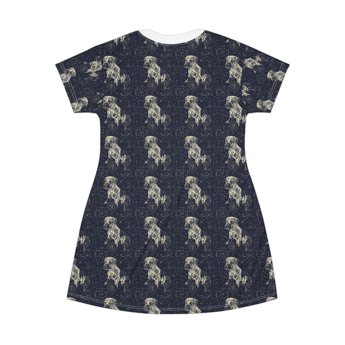 Celestial Boxer Bliss T-Shirt Dress