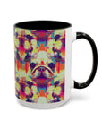 Glitchy Bulldog Blitz Accent Coffee Mug