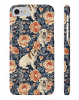 Blooming Bulldog Beauty Slim Phone Cases