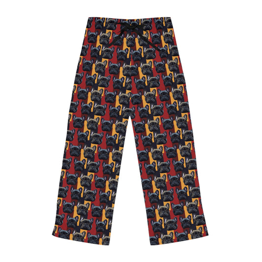 Chic Canine Checkmate - Frenchie Edition Women's Pajama Pants