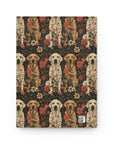 Blossoming Labradors Bouquet Hardcover Journal Matte