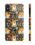 Corgi Rainbow Vine Dream Slim Phone Cases