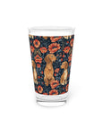 Floral Pawsome Dachsund Delight Pint Glass