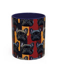 Chic Canine Checkmate - Frenchie Edition Accent Coffee Mug