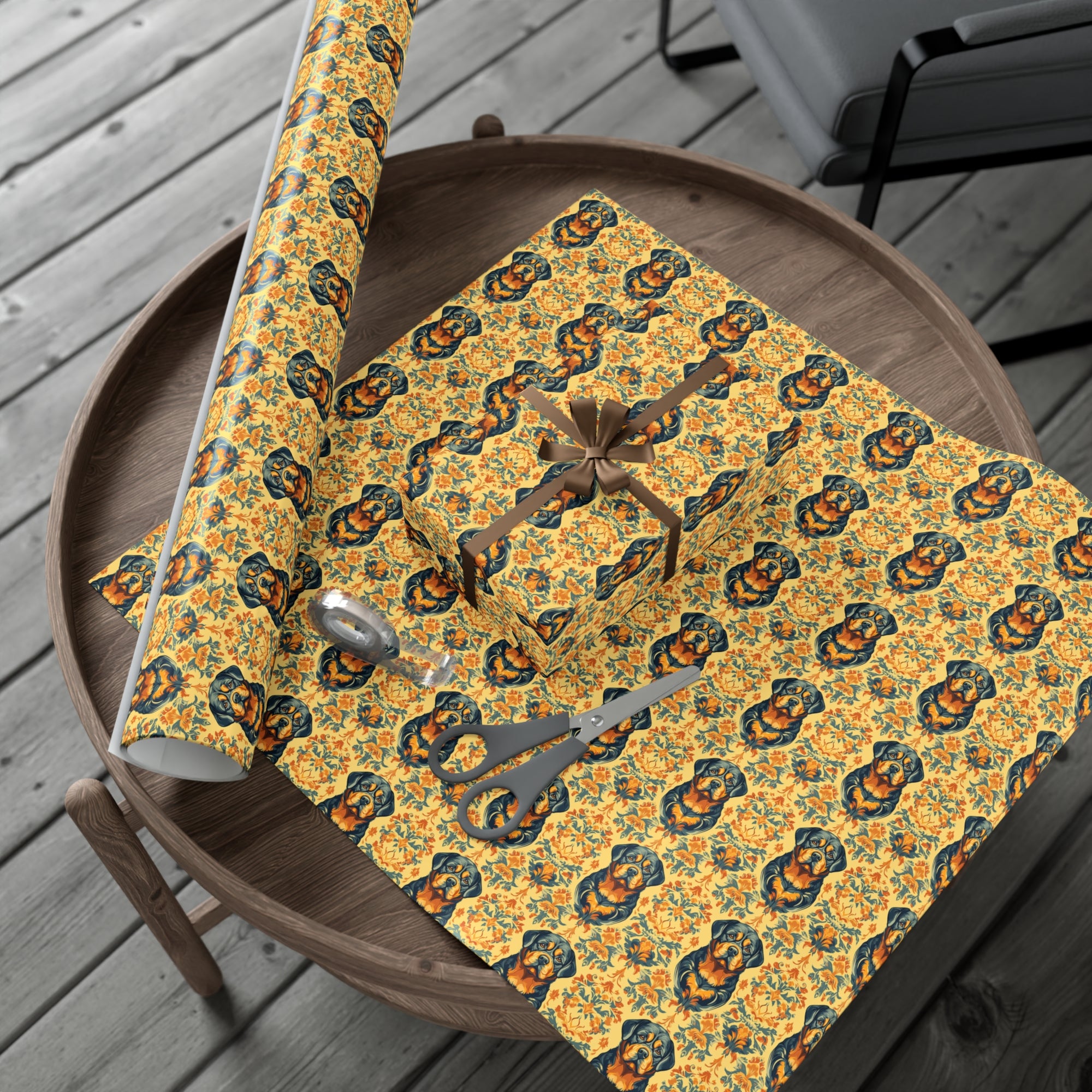 Royal Rottie Regalia Gift Wrap Papers