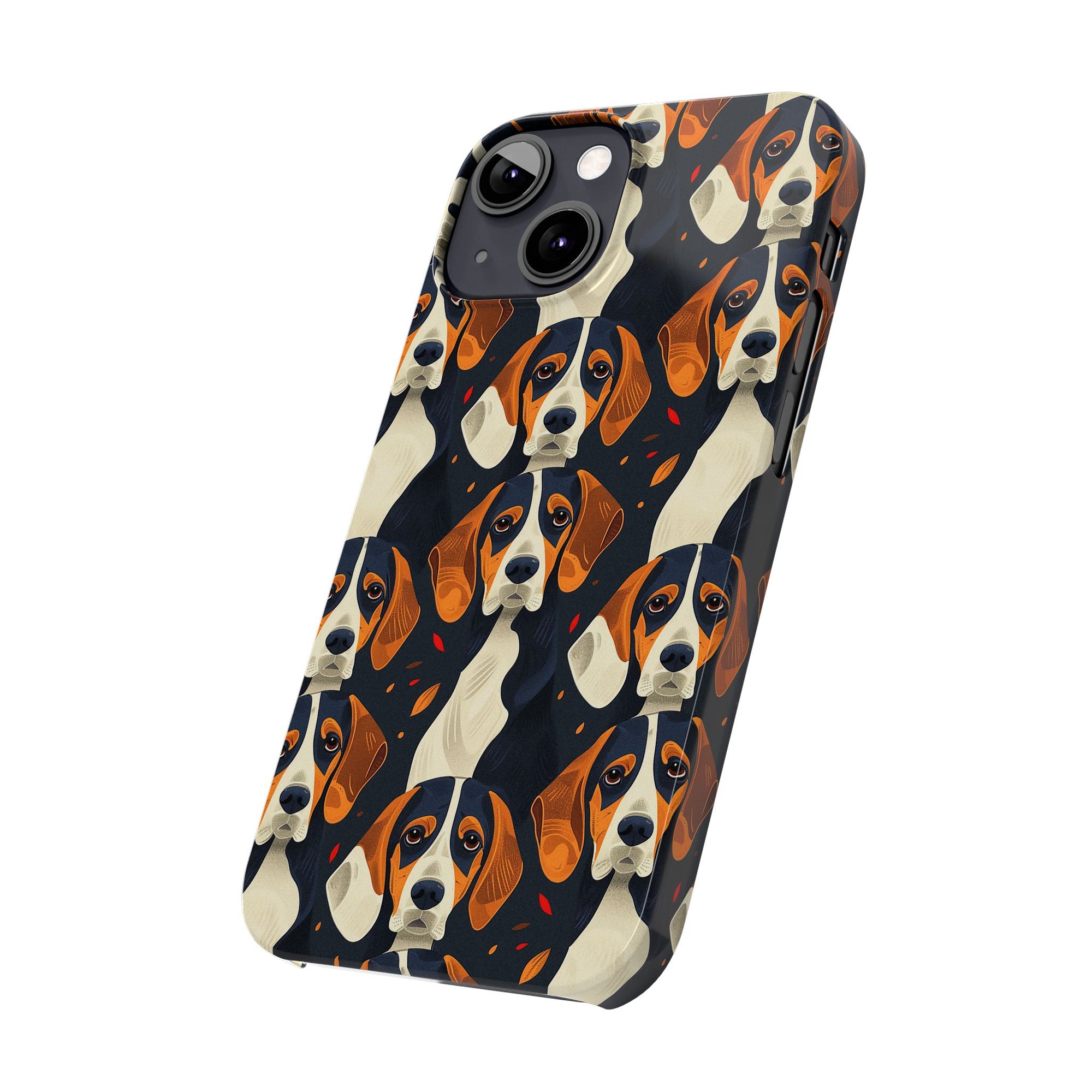 Beagle Glimmer Gaze Glamour Slim Phone Cases