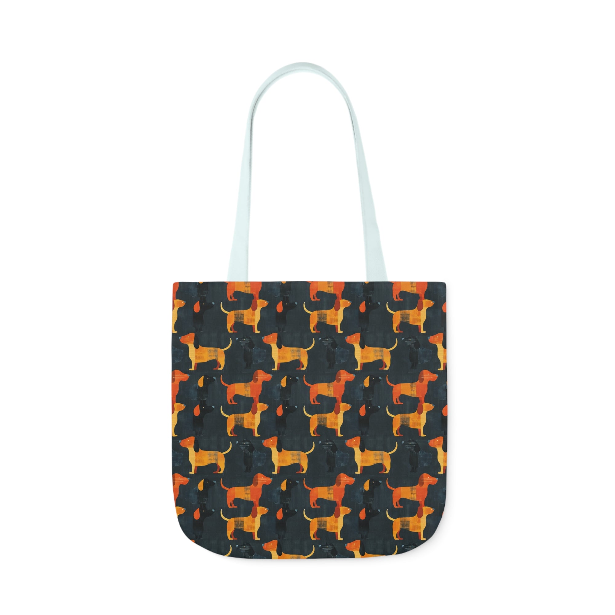 Dapper Dachshund Noir Glow Canvas Tote Bag