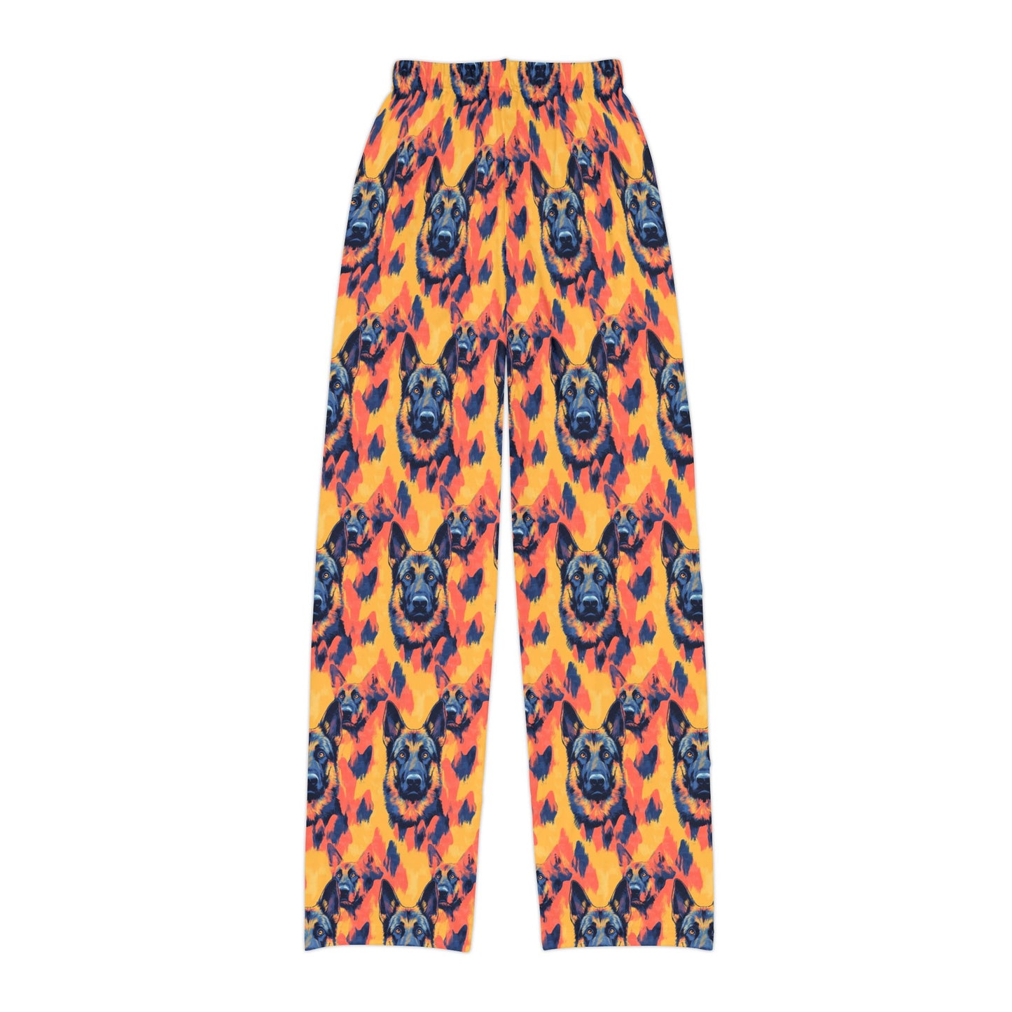 Impressionistic German Shepherds Kids Pajama Pants