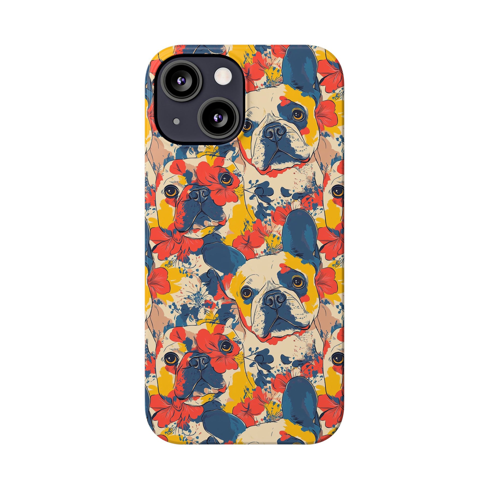 Bloom Pup Frenchietastic Splatter Slim Phone Cases