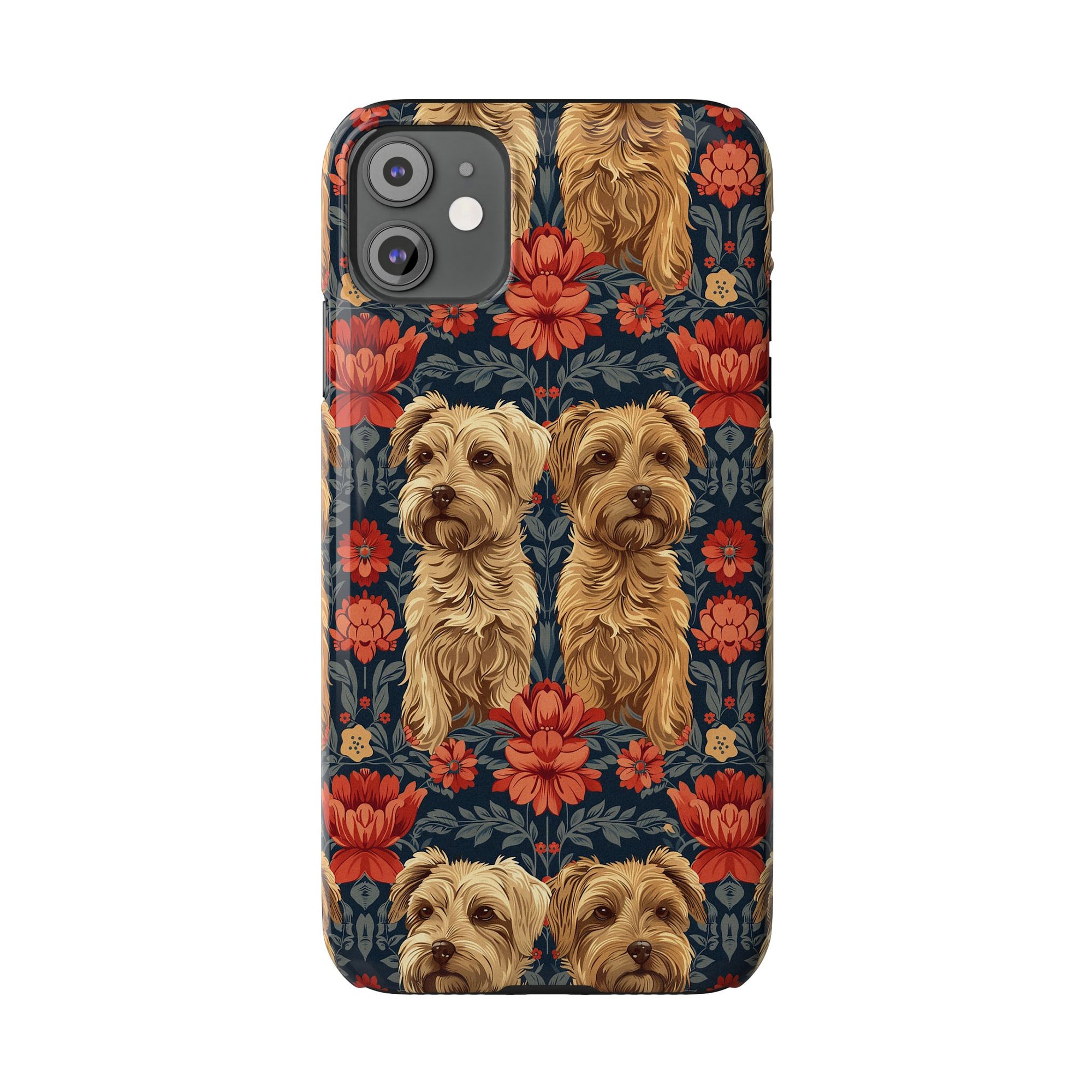 Yorkie Charm Twins Slim Phone Cases