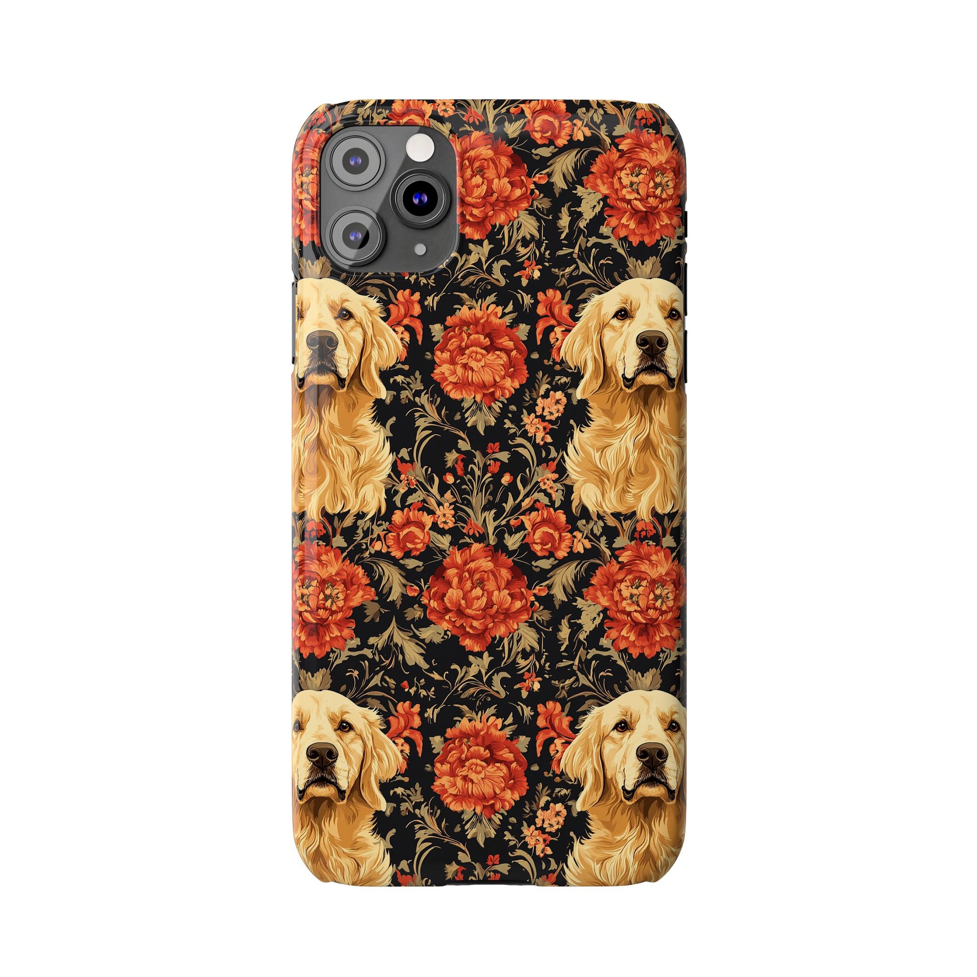 Golden Pawsatronic Tapestry Slim Phone Cases