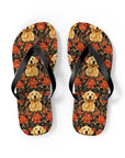 Golden Pawsatronic Tapestry Flip Flops