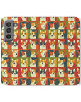 Corgi Chic Popart Pup Flip Cases