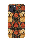 Golden Pawsatronic Tapestry Slim Phone Cases