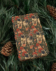 Blooming Pug Paradise Gift Wrap Papers