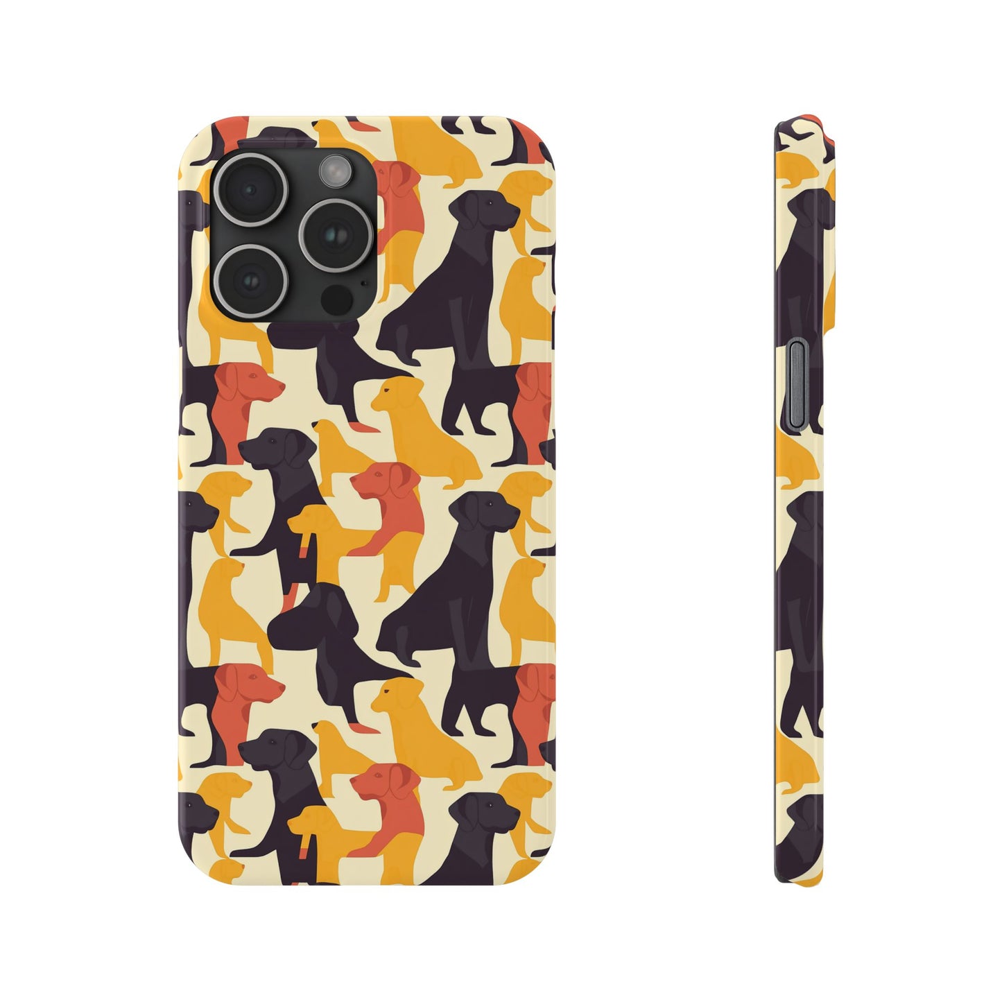 Modern Charm Labrador Chic Slim Phone Cases