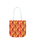 Golden Glamour Paws Canvas Tote Bag