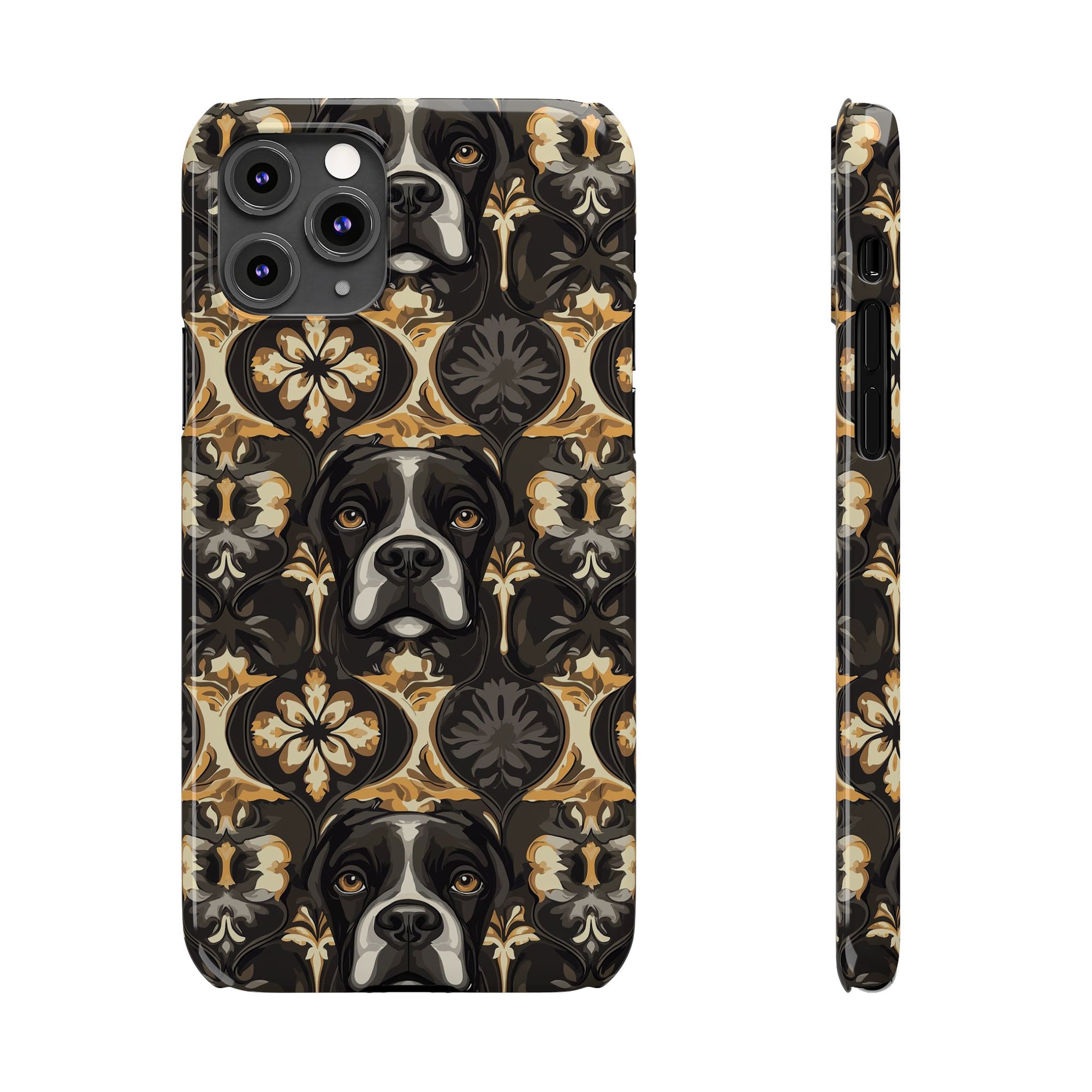 Manor Pup Boxer Royale Slim Phone Cases