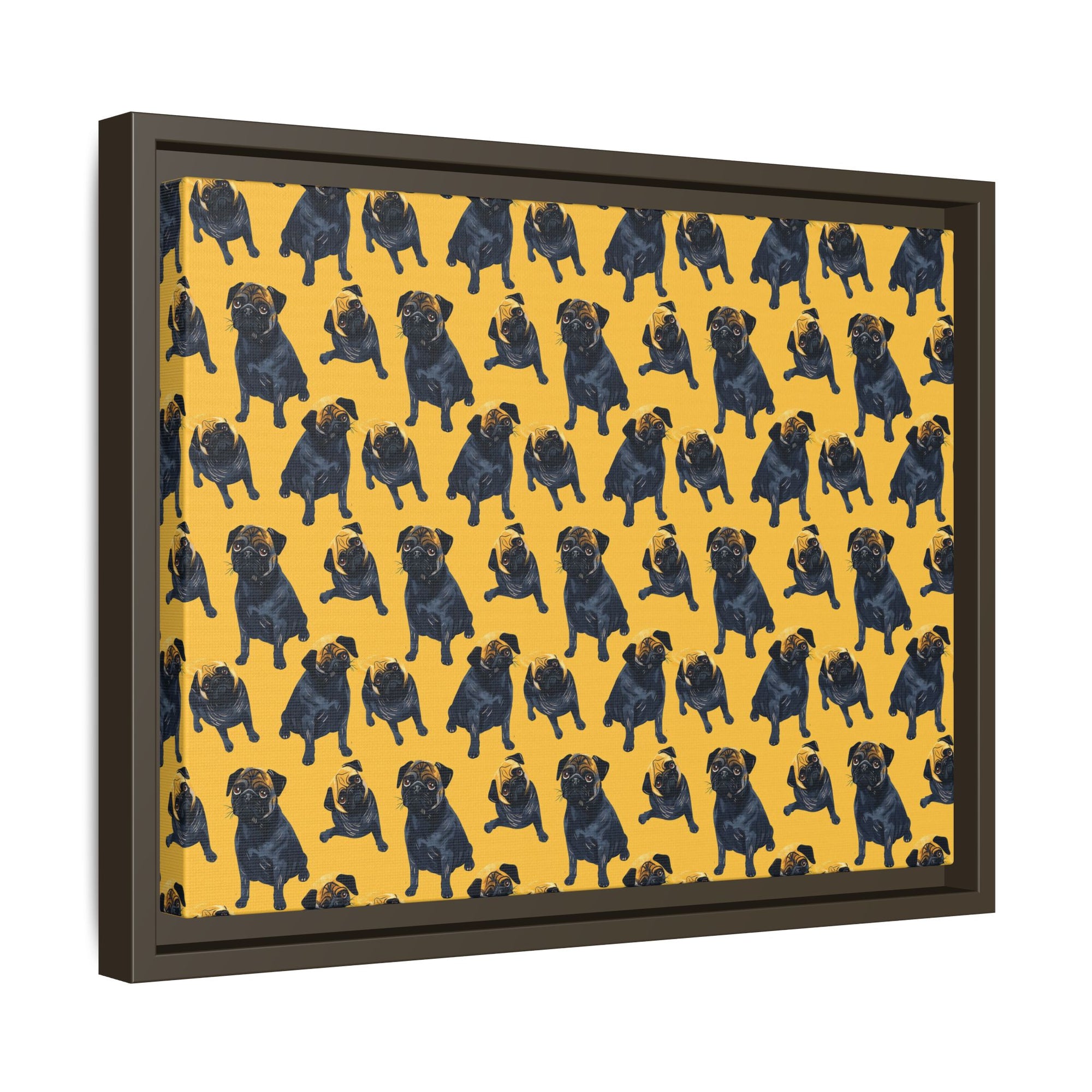 Puglet Posh Paradise Matte Canvas, Framed