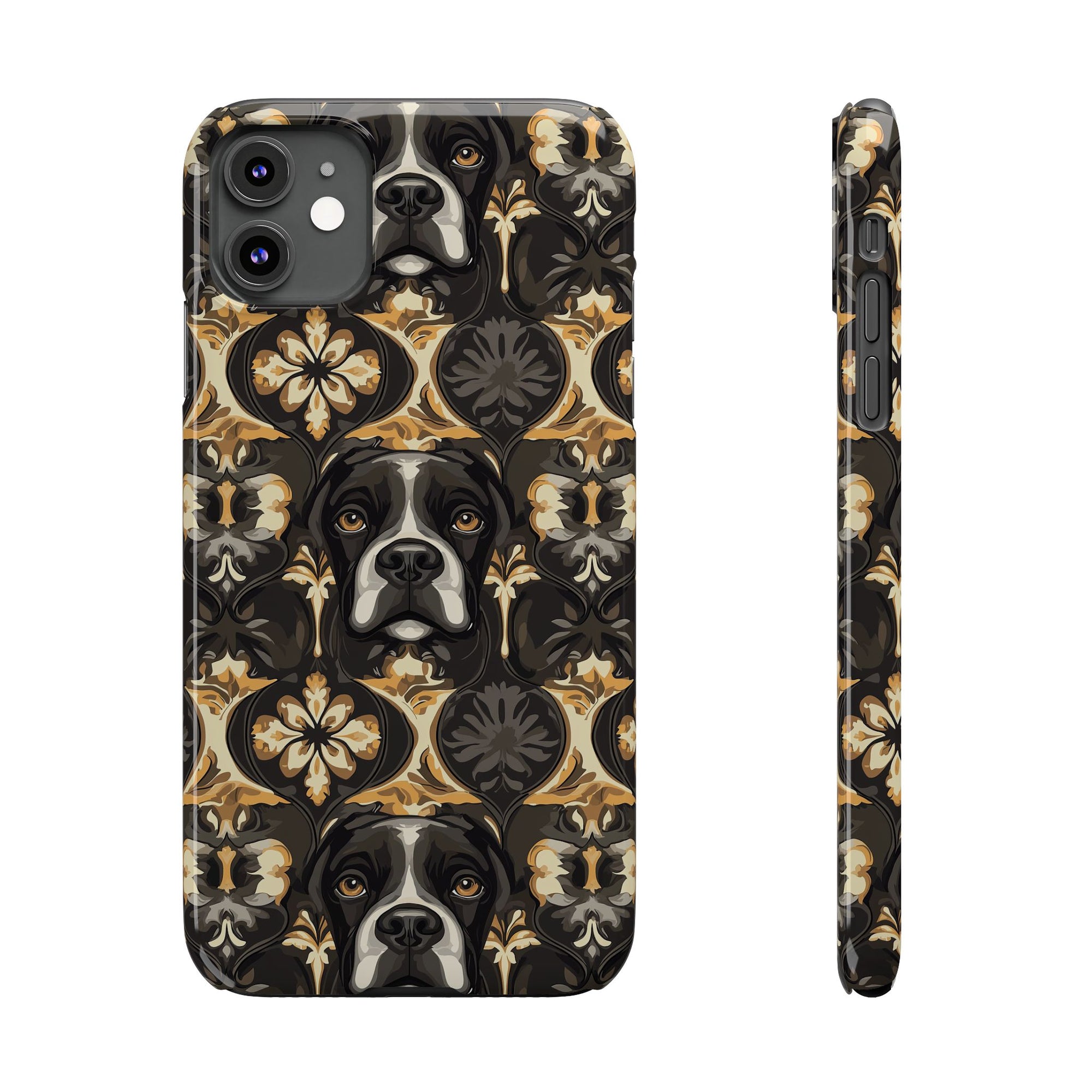 Manor Pup Boxer Royale Slim Phone Cases