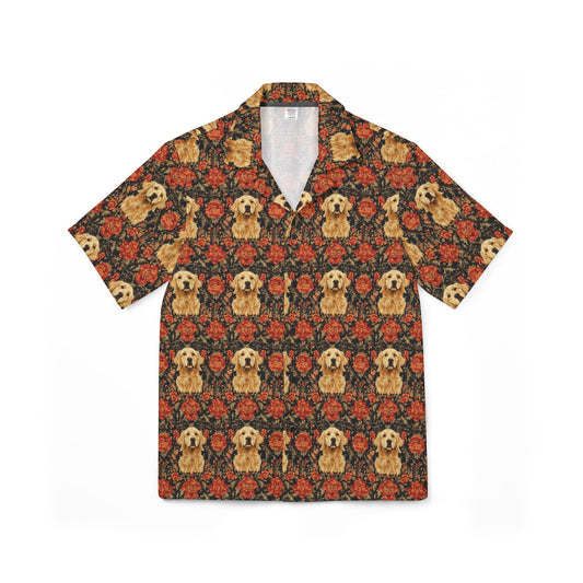 Golden Pawsatronic Tapestry Men's Hawaiian Camp Shirt