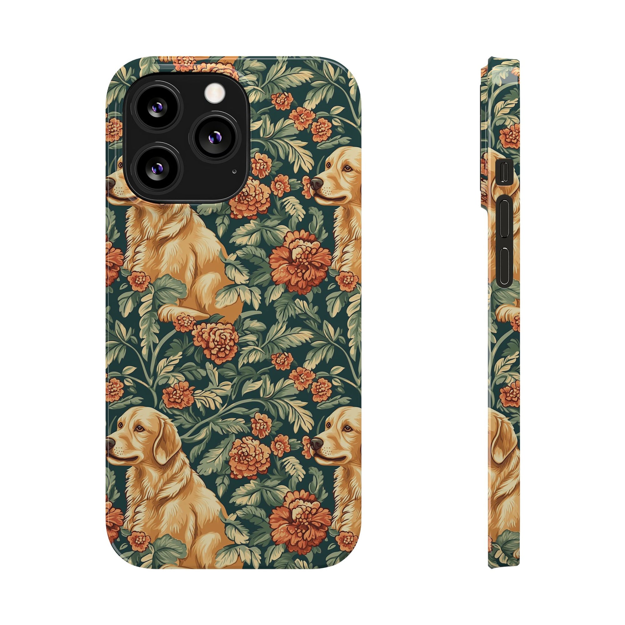 Blooming Goldie Glam Slim Phone Cases