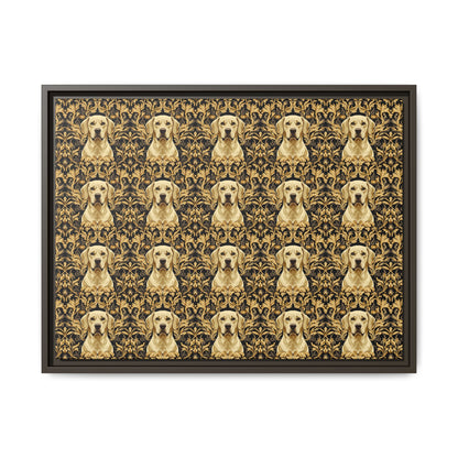 Royal Pawsitivity Labs Matte Canvas, Framed