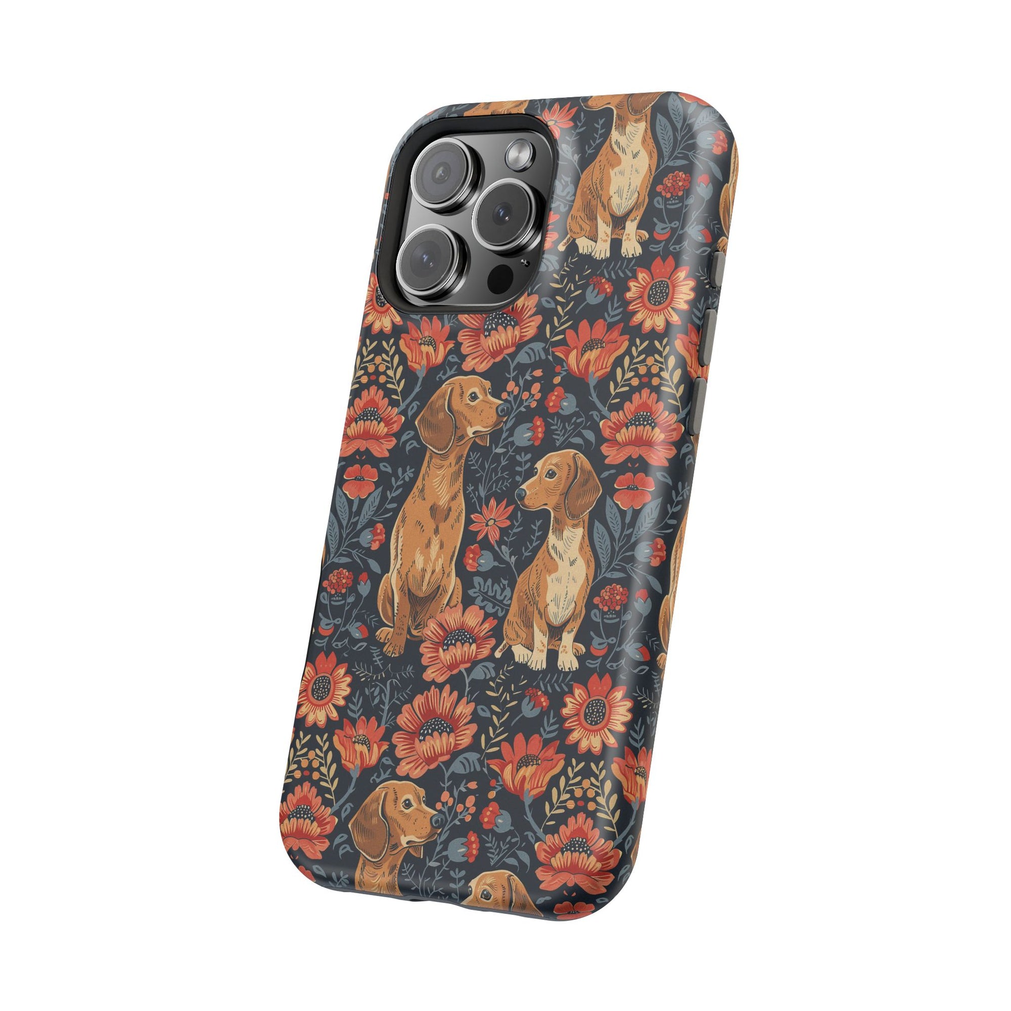 Floral Pawsome Dachsund Delight Magnetic Tough Cases