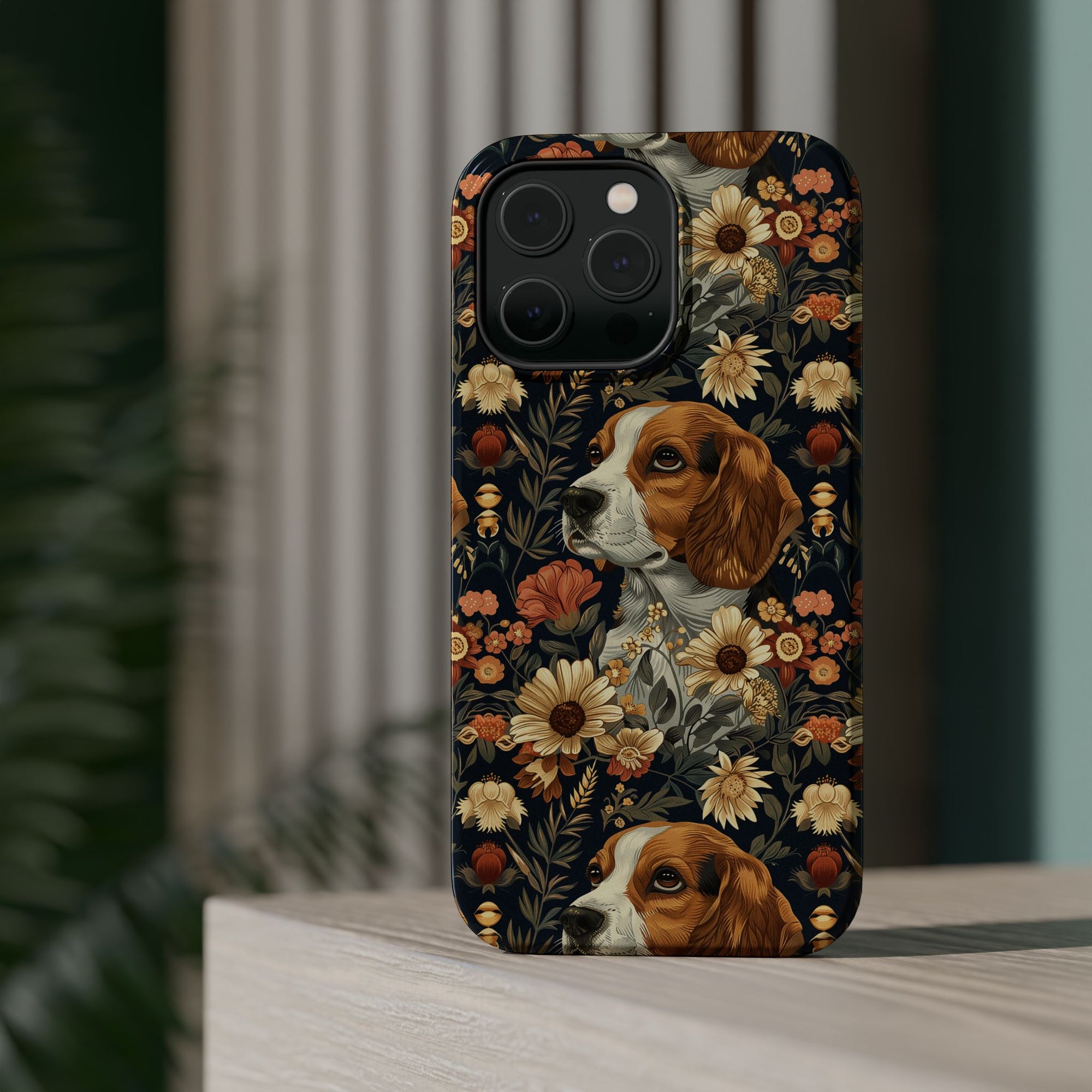 Beagle Blossoms Magnetic Tough Cases