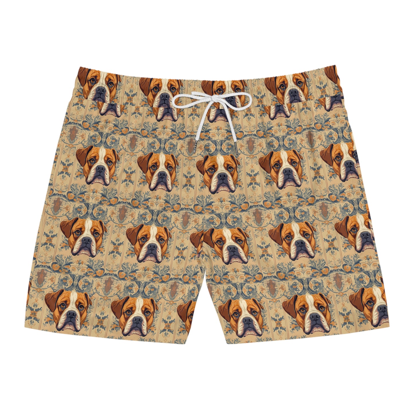 Bowtie Boxer Bliss Men's Mid-Length Swim Shorts