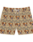 Bowtie Boxer Bliss Men's Mid-Length Swim Shorts